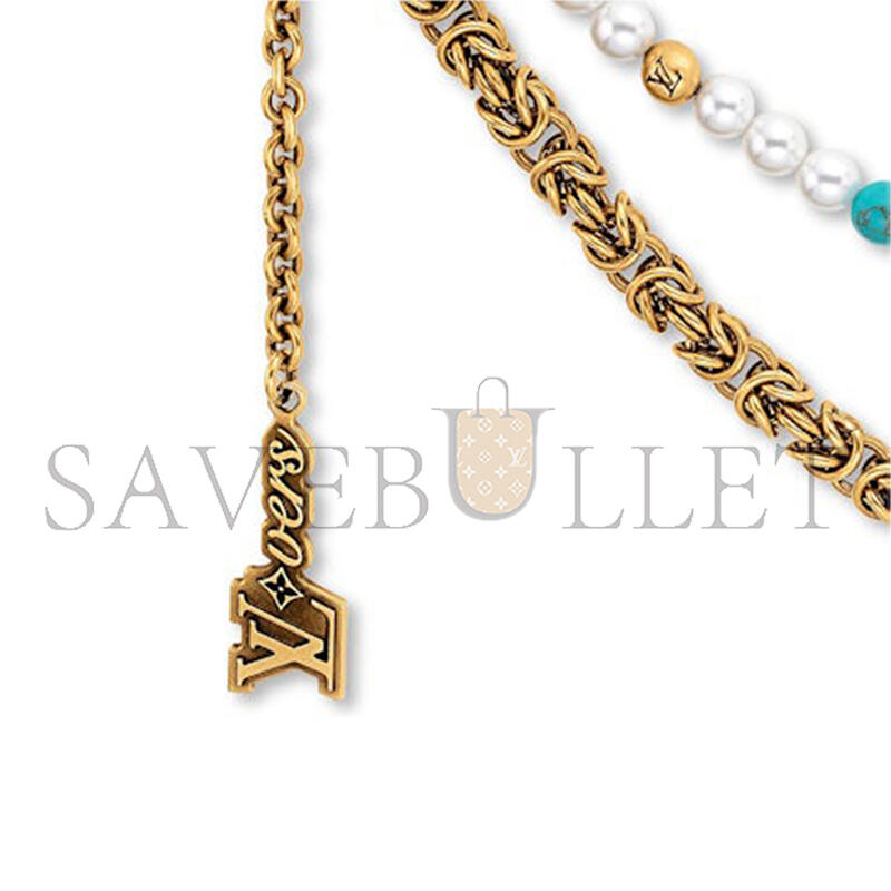 L0vis Vvtt0n PEARLS CHAIN BELT AND BAG CHARM M02097